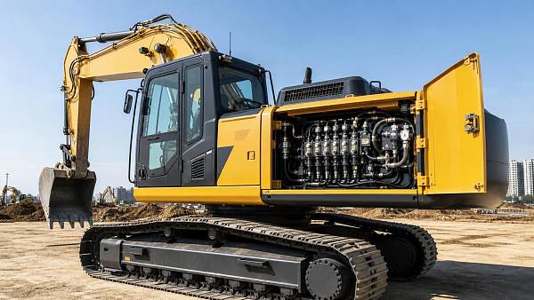 How electronic valve controls affect excavator hydraulic response