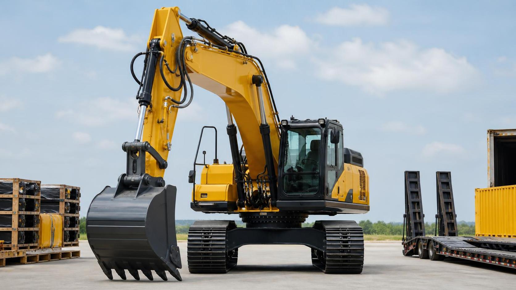 What determines the purchase cost of a crawler excavator?