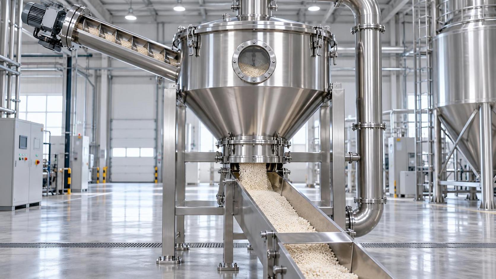 When does stainless steel bulk material transfer equipment prevent contamination?