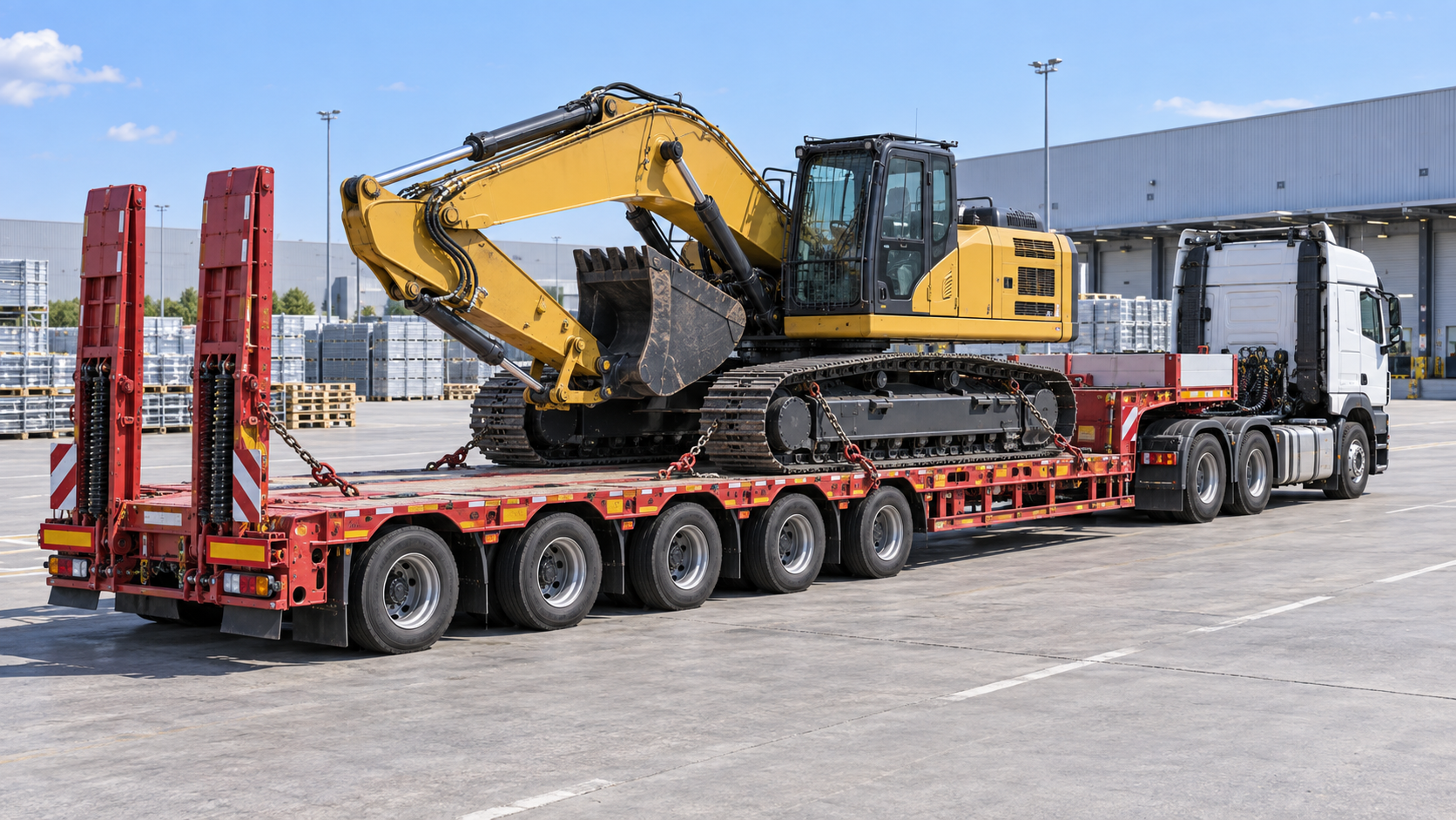 How crawler excavator operating weight affects transport planning