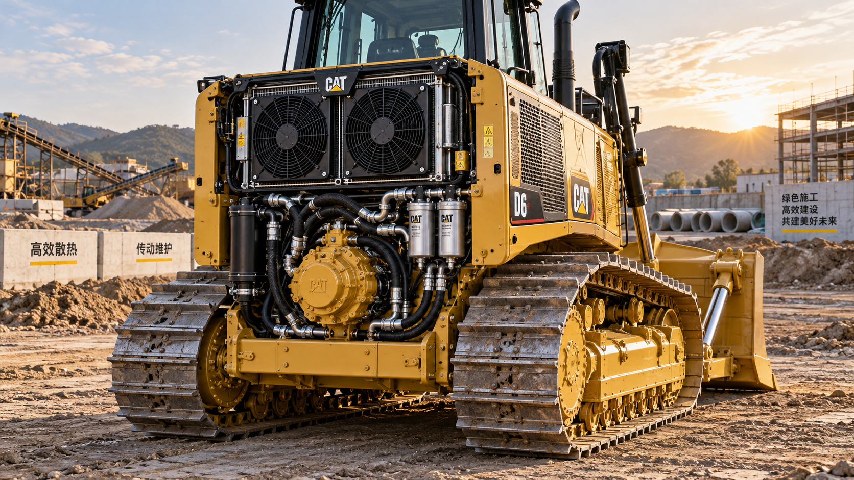 How to prevent overheating in a hydrostatic dozer transmission