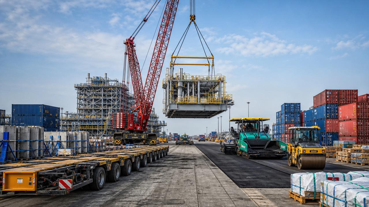 What slows mega-infrastructure logistics the most?