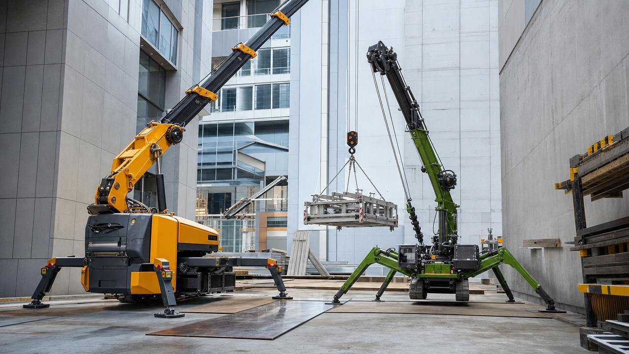 How to choose construction lifting equipment for tight sites