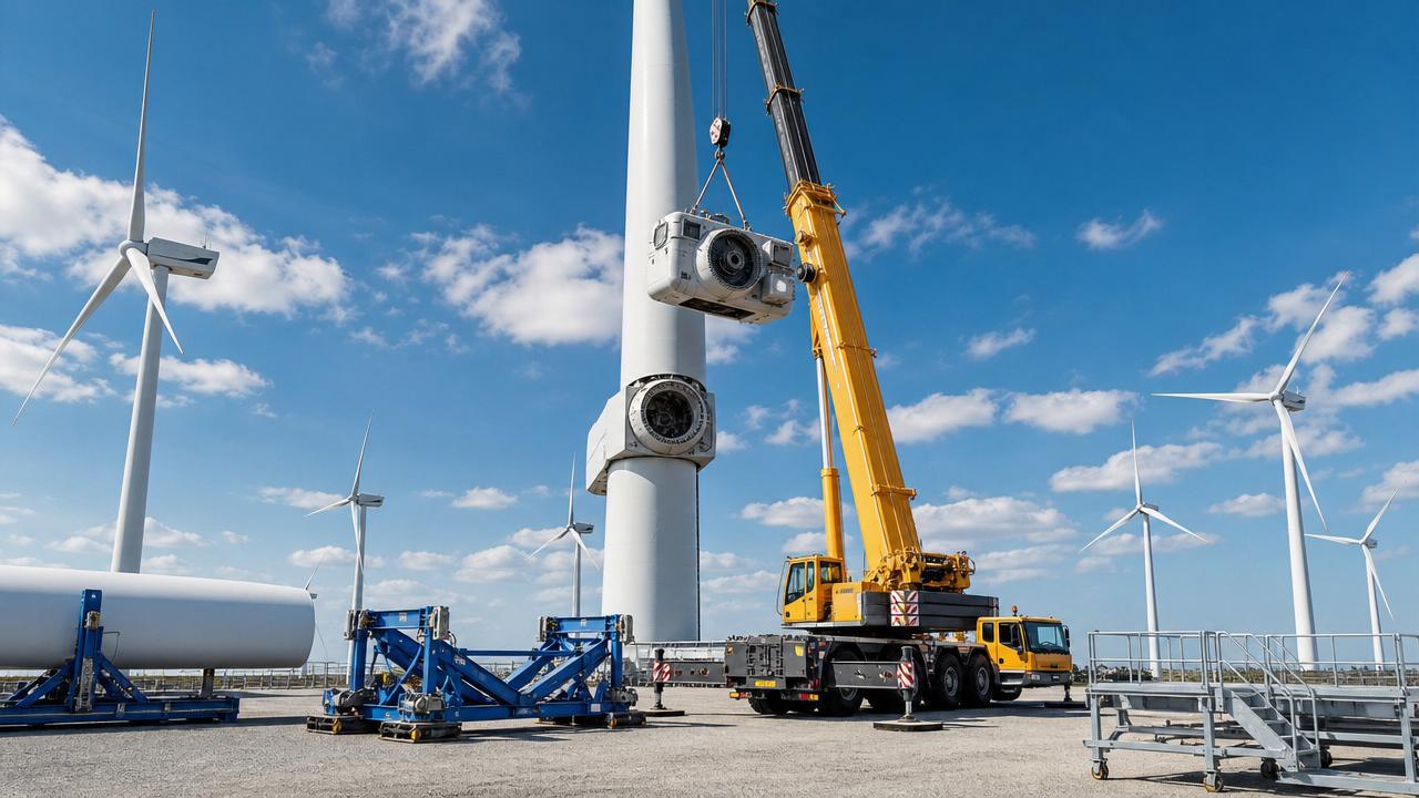 How wind power lifting equipment cuts turbine downtime
