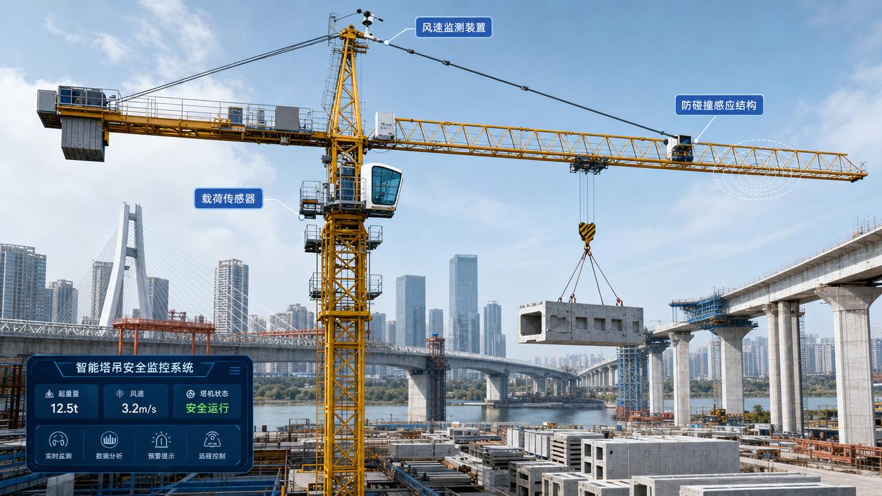 Smart Construction Cranes Explained: Key Functions, Sensors, and Jobsite Use Cases