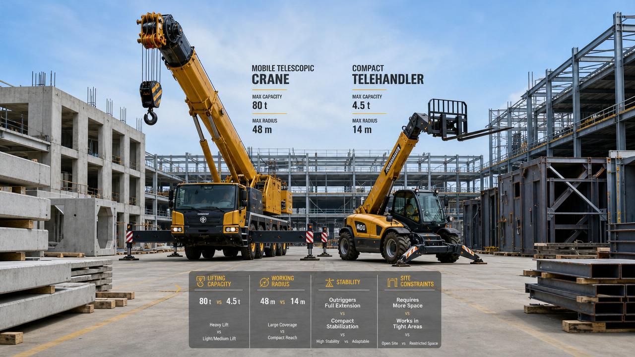 Lifting Technology Selection Guide: Load Capacity, Reach, Stability, and Site Constraints