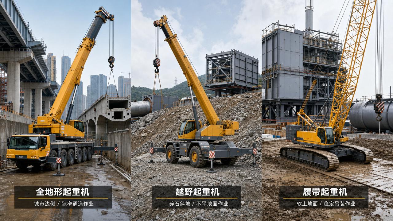 Heavy Lifting Equipment Types Compared: Which Machines Fit Tight, Uneven Job Sites?