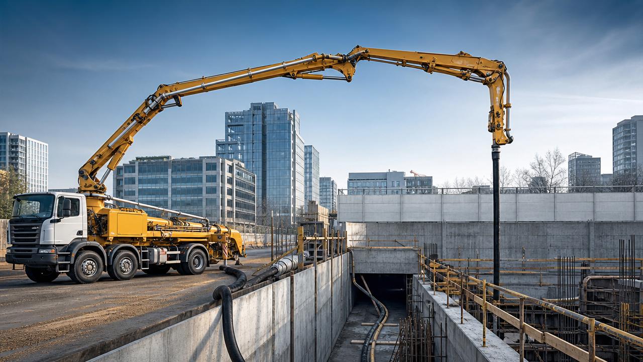 Concrete Pumping Machinery: Boom or Line Pump for Tight Sites?