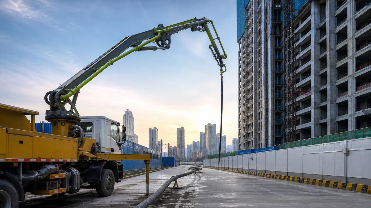 Concrete Pumping Machinery: Choosing Line or Boom Pumps