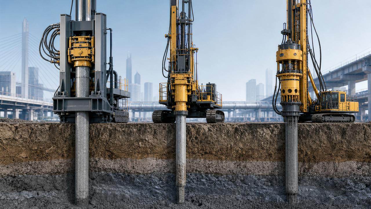 Underground Piling Methods Compared: When to Use Static, Hydraulic, or Vibratory Systems