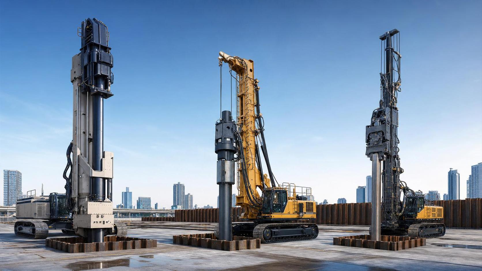 Piling Machinery Comparison: Static, Hydraulic, or Vibratory?