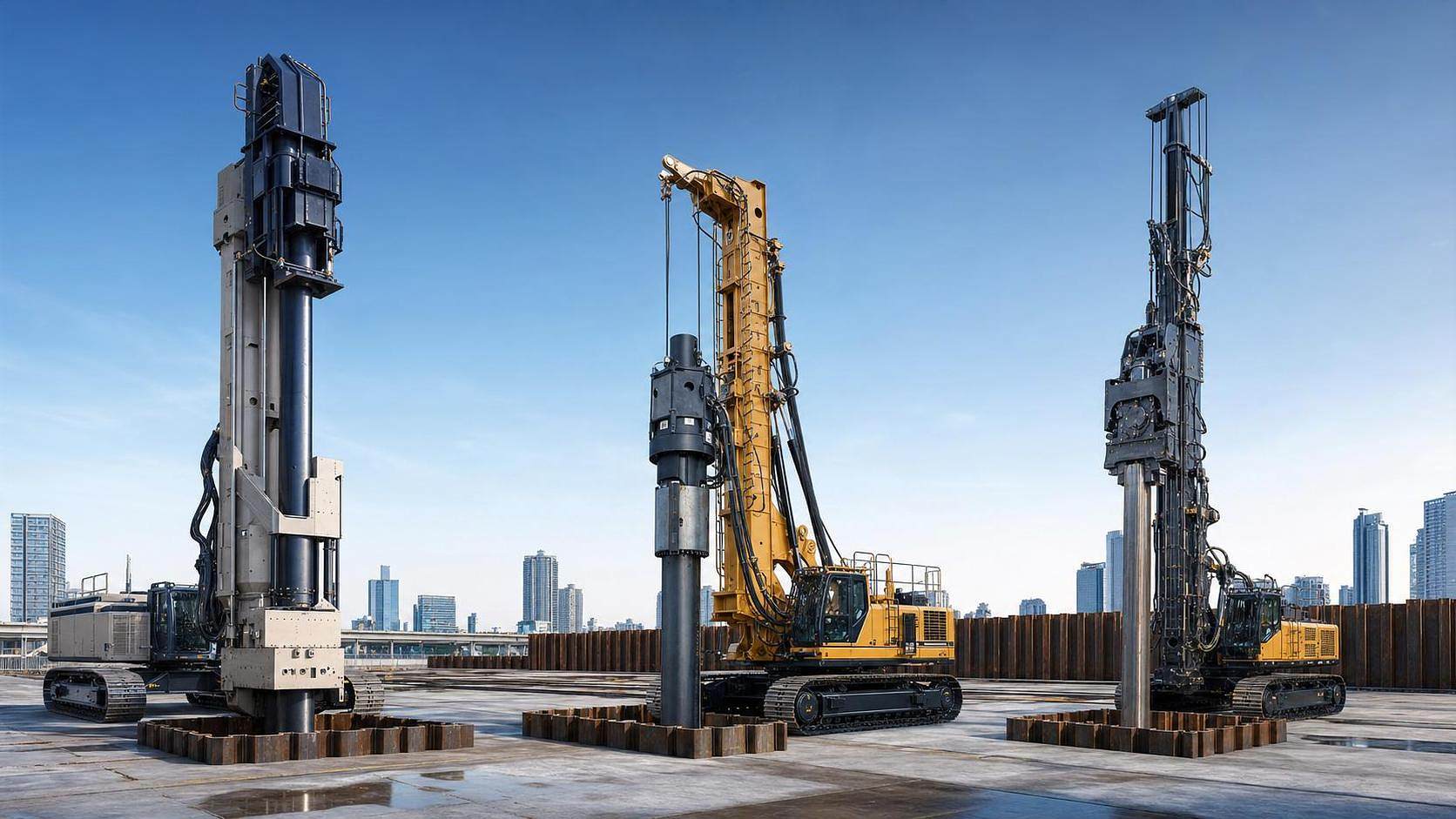 Piling Machinery Comparison: Static, Hydraulic, or Vibratory?