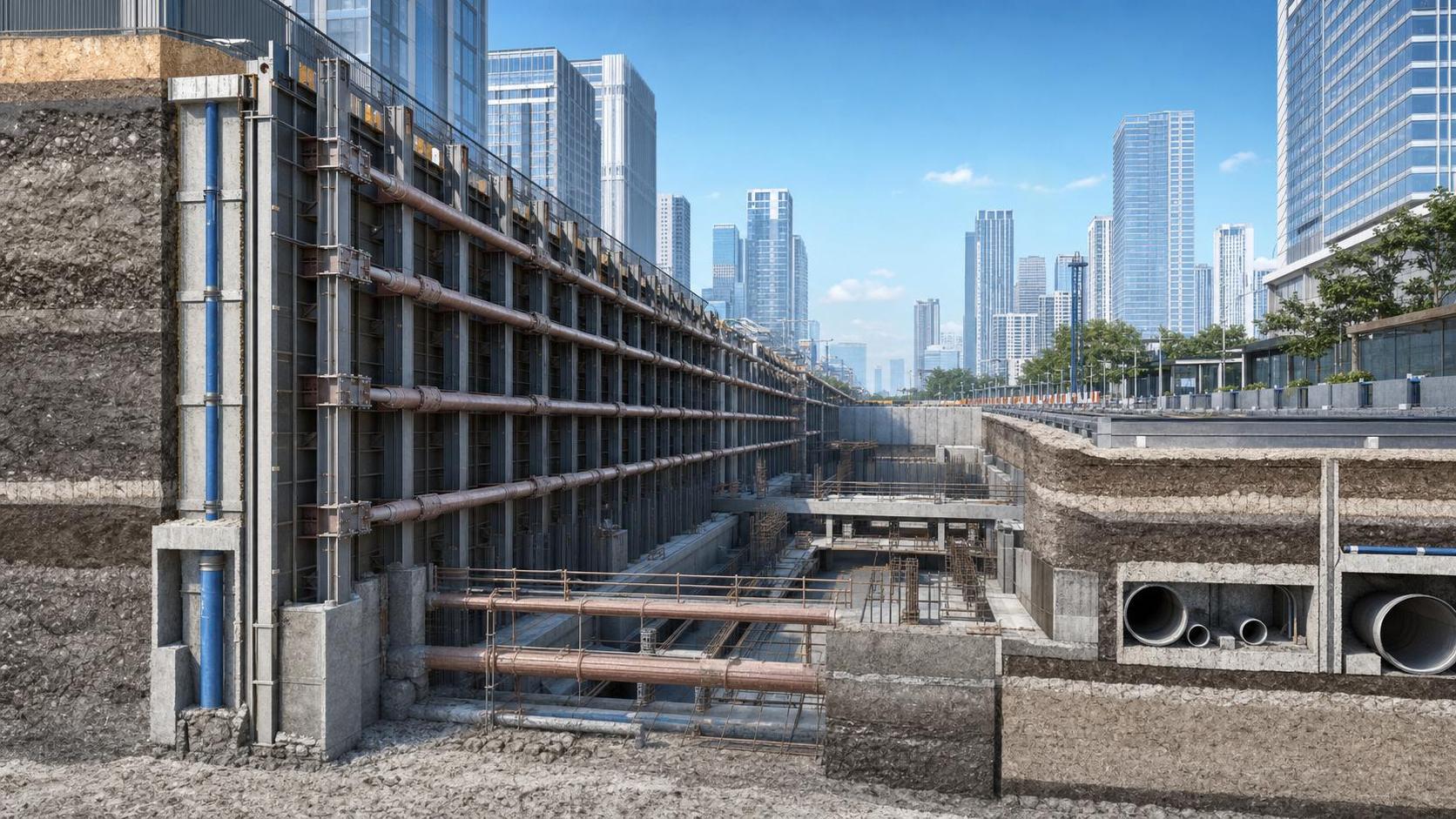 Underground Engineering Support Systems: Key Design Risks in Dense Urban Excavation