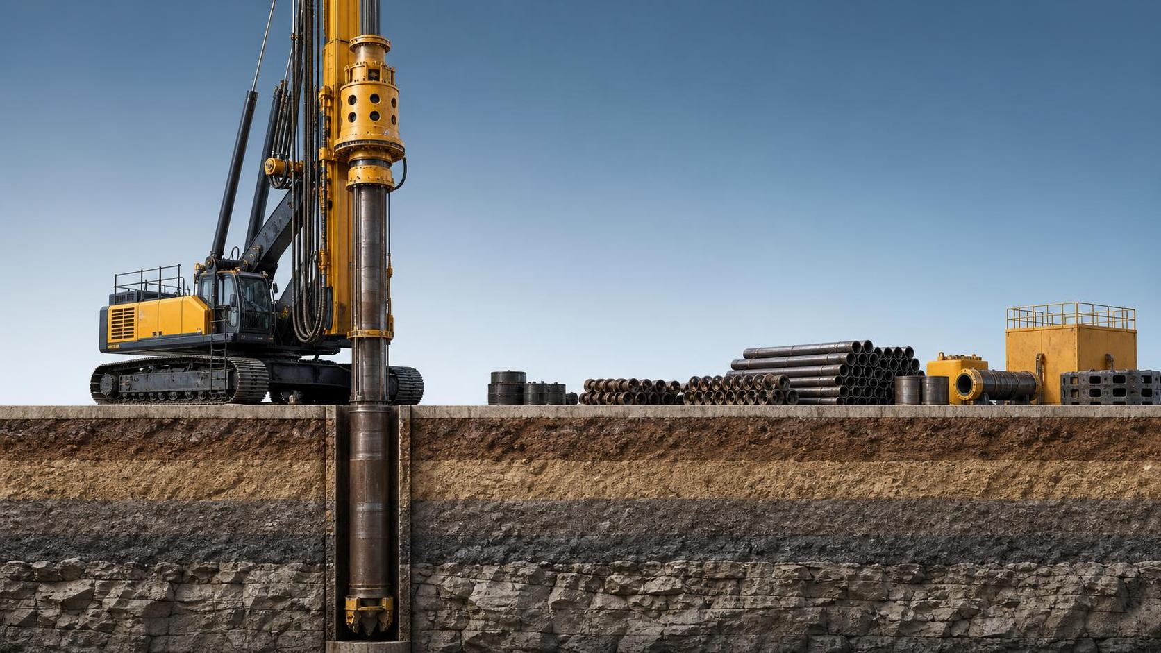 How to Size a Foundation Drilling Equipment Rotary Rig for Bore Depth and Soil Conditions