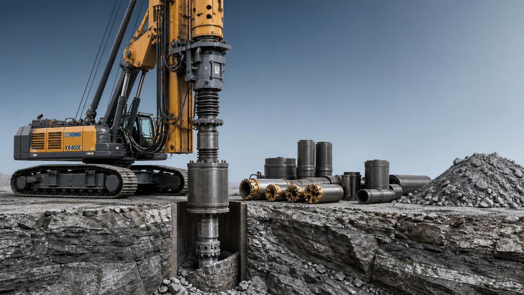 When do rotary drilling rigs for bored piles make sense in hard rock?