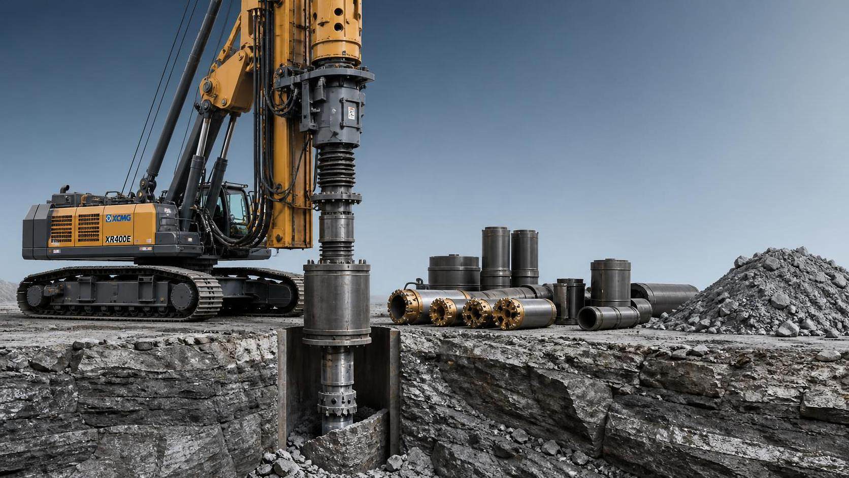When do rotary drilling rigs for bored piles make sense in hard rock?