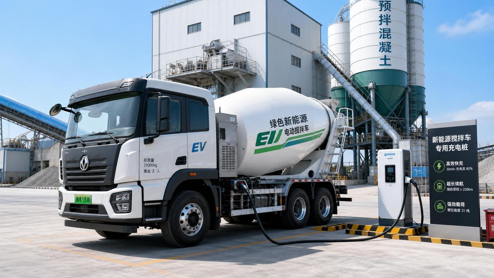Electric Concrete Mixer Truck Selection: Battery Range, Charging, and Payload