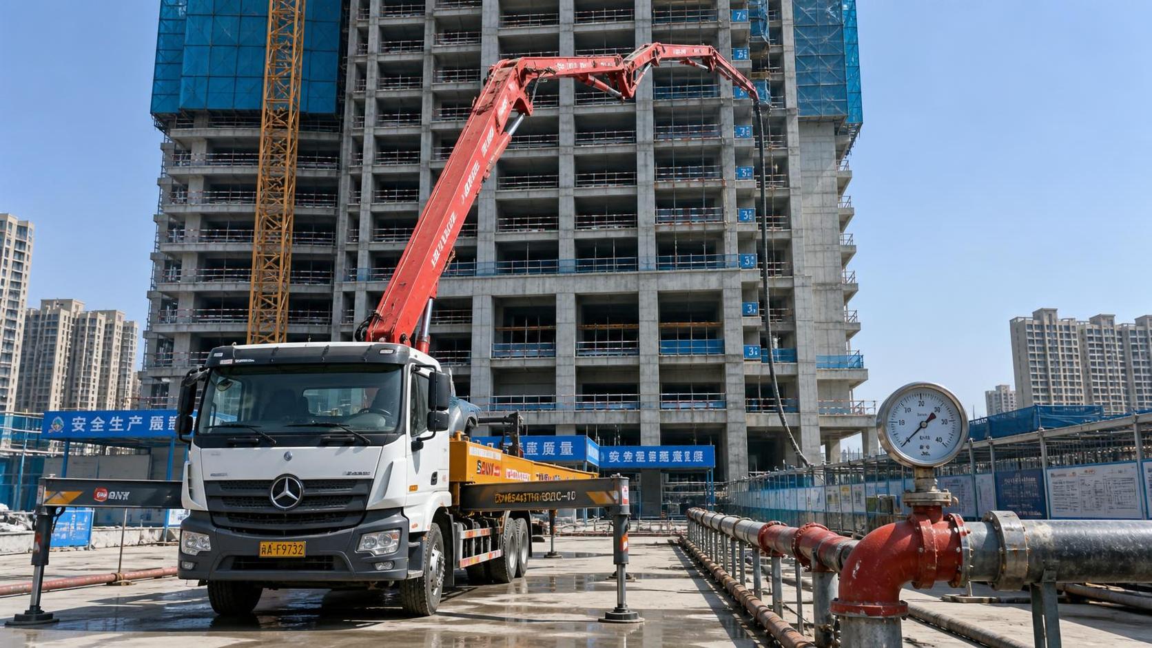 Concrete Pump Truck Pumping Pressure: How to Match Pressure to Jobsite Needs