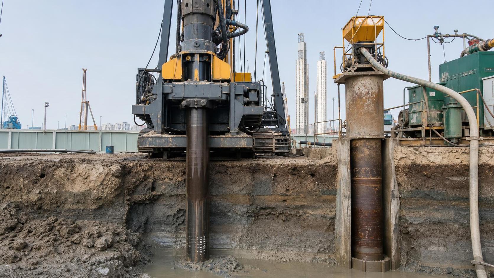 Which Piling Method Works Best in High-Water-Table Soft Soil?