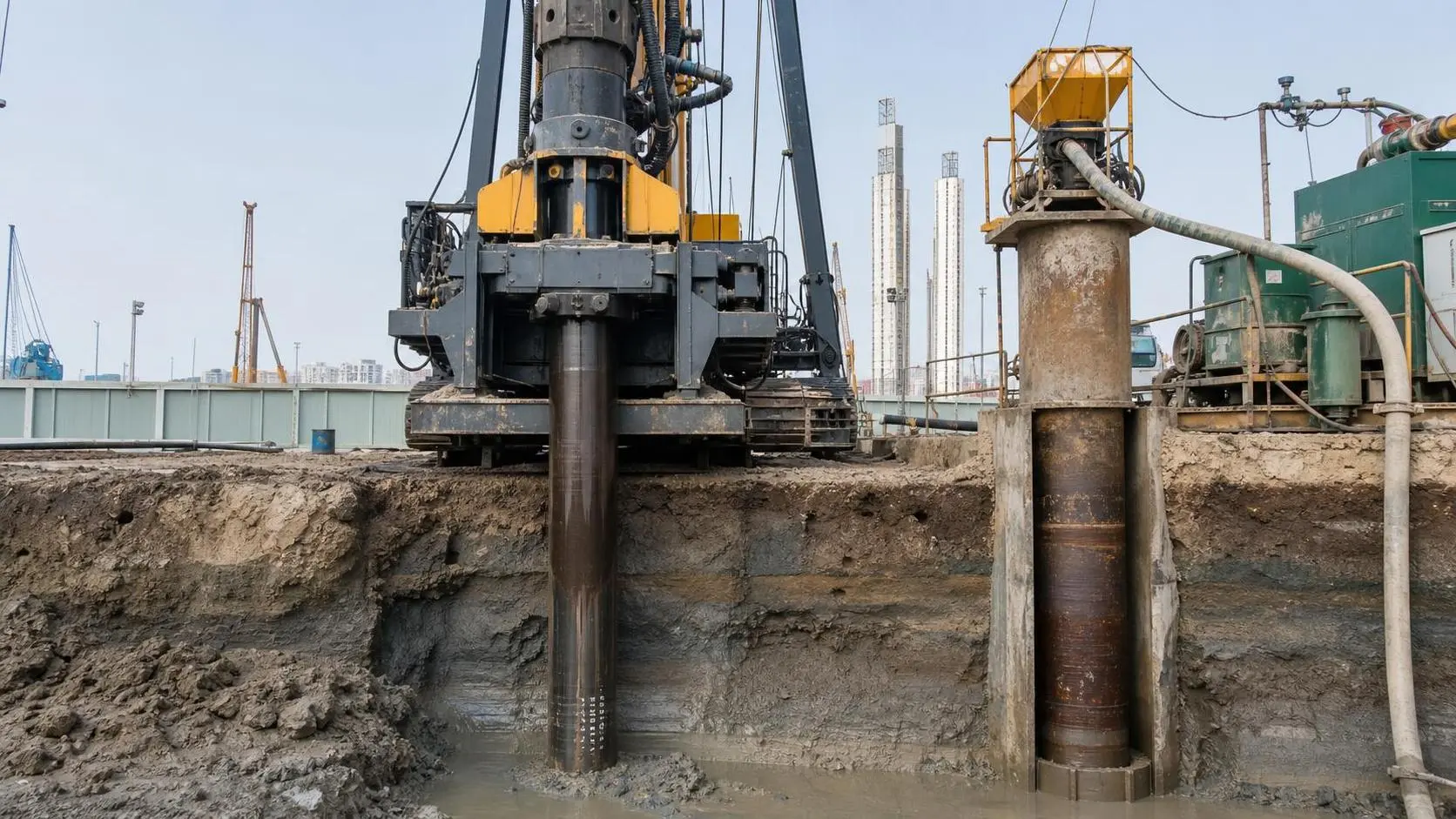 Which Piling Method Works Best in High-Water-Table Soft Soil?