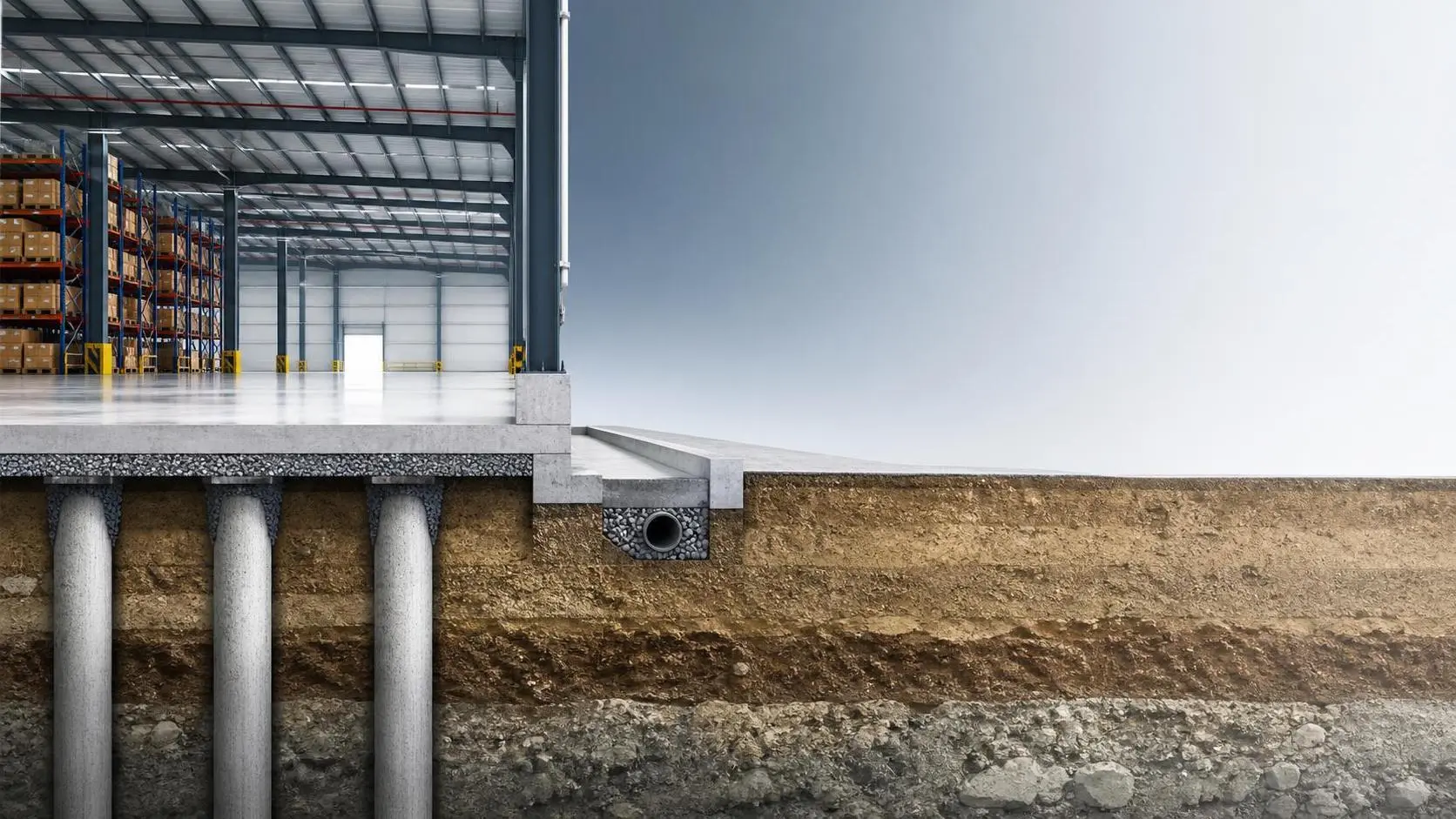 How soil conditions shape foundation engineering for warehouses