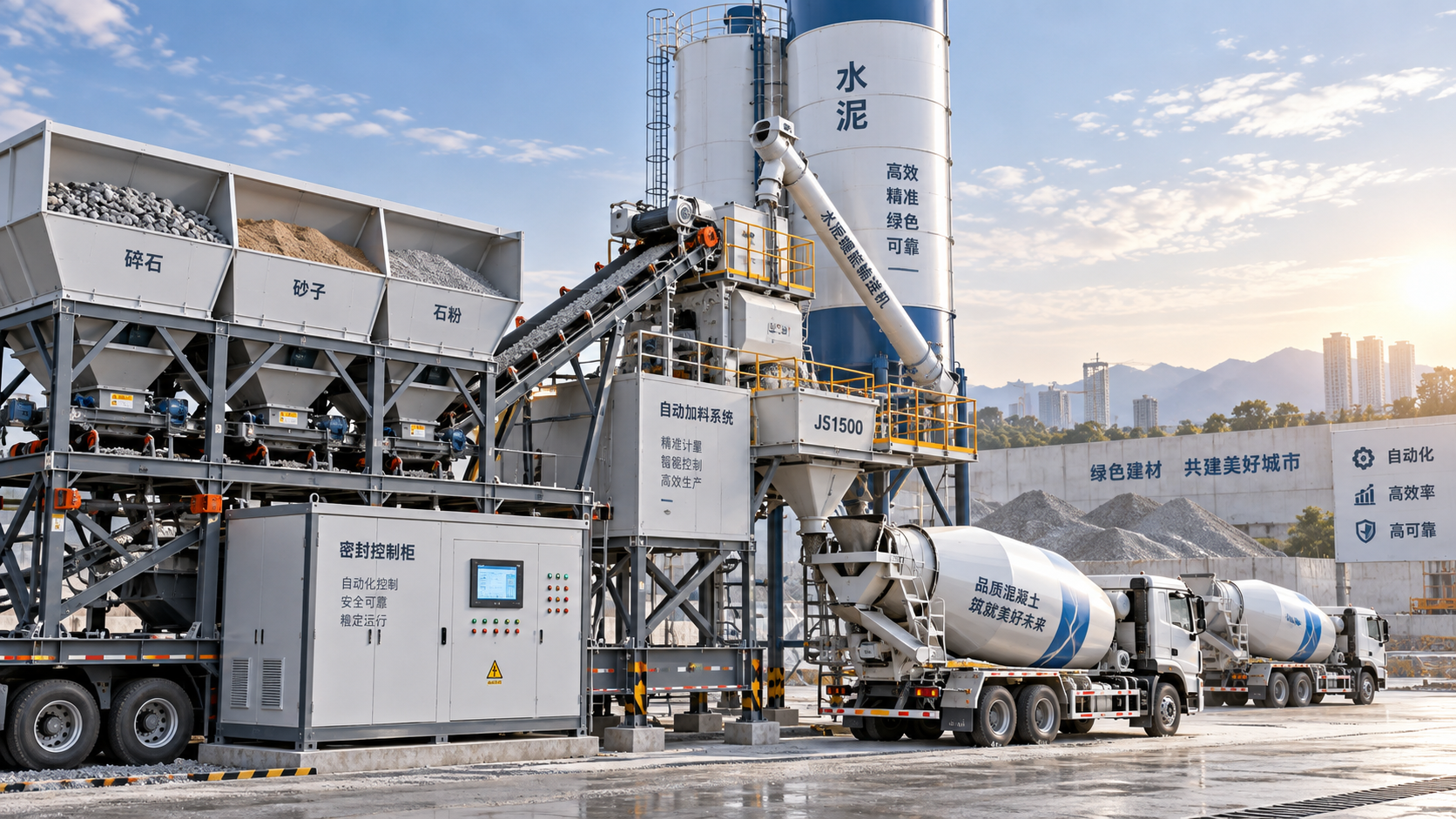 When does automatic concrete equipment pay off for mobile batching plants?