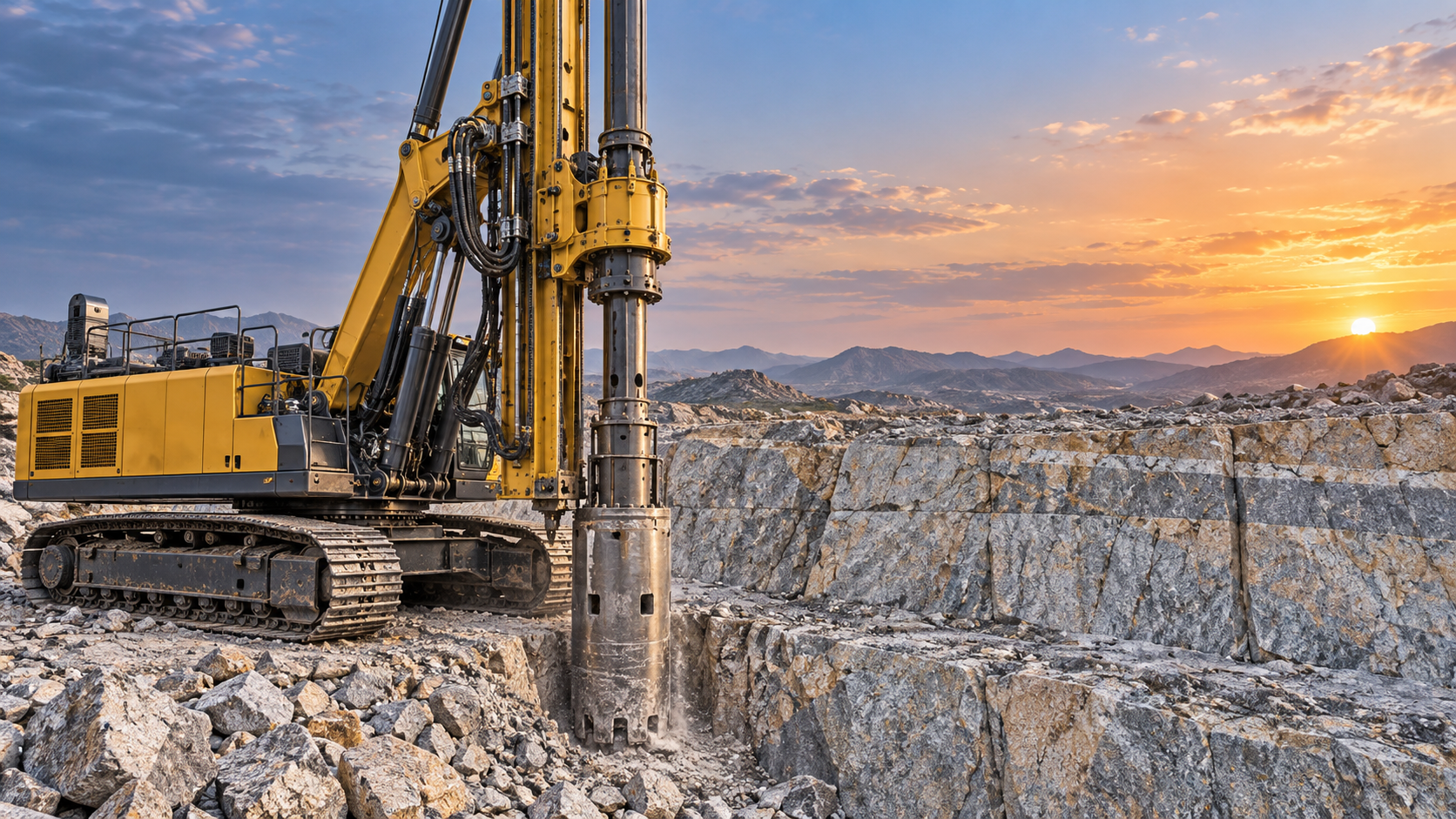 How to choose a drilling rig for hard rock layers without losing penetration rate