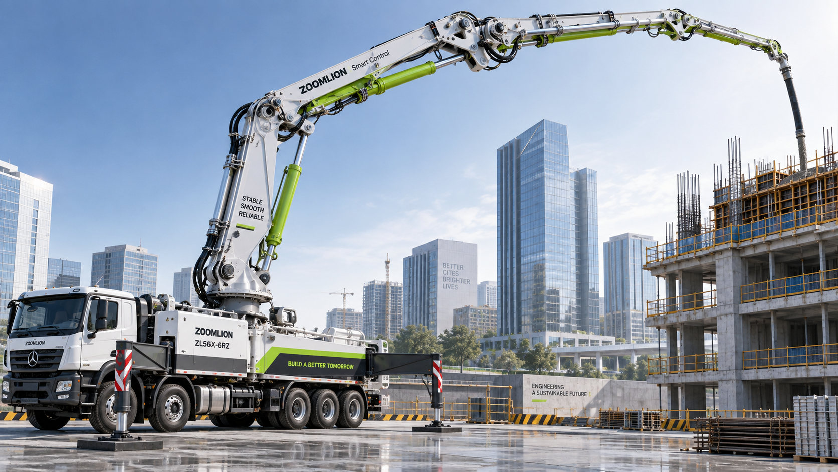 How a boom damping system improves pump truck stability