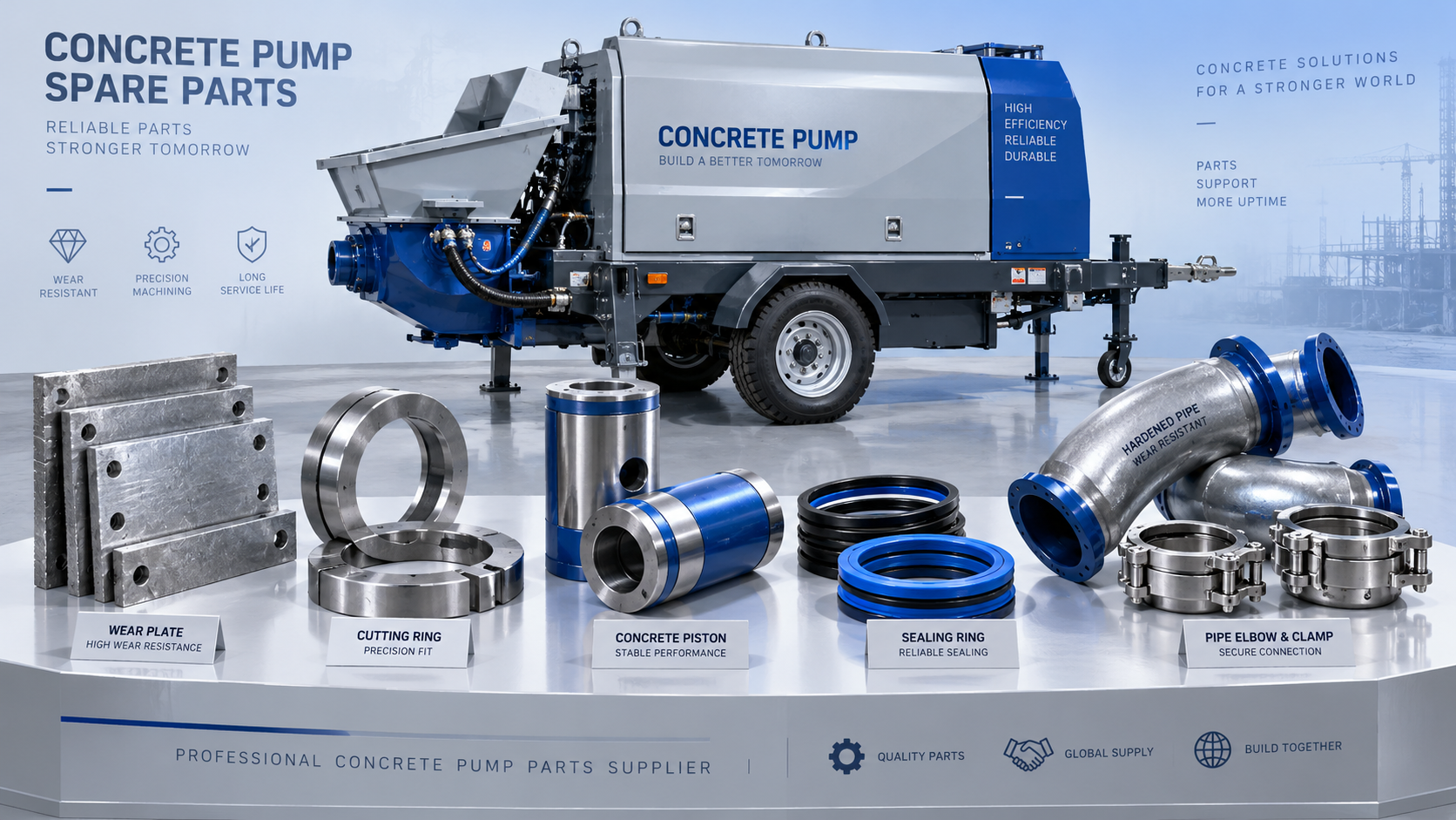 Can your concrete machinery manufacturer supply line pump spare parts? Can your concrete machinery manufacturer supply line pump spare parts?