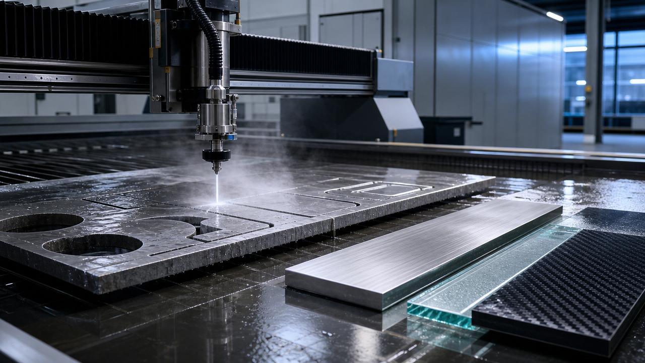 Is ultra-high-pressure water cutting right for thick stock?