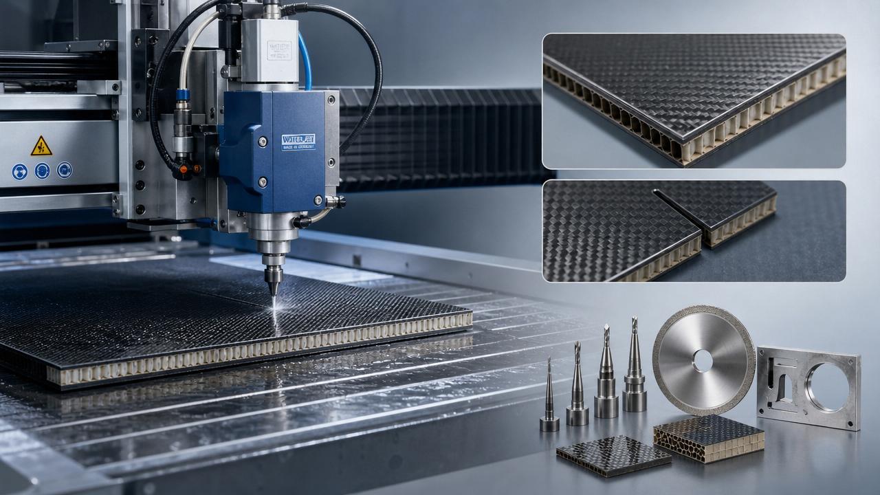 Can heat-sensitive composite materials be cut without damage?