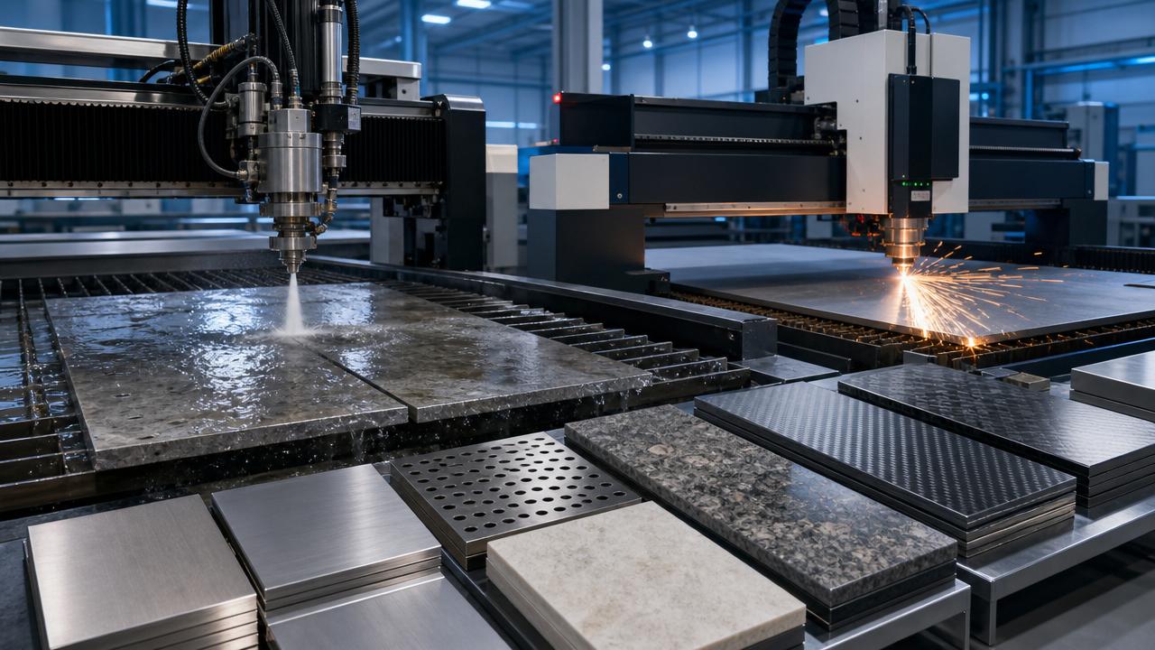 Industrial Waterjet Cutters vs Laser Cutting: Which Fits Thick Materials and Mixed Jobs?