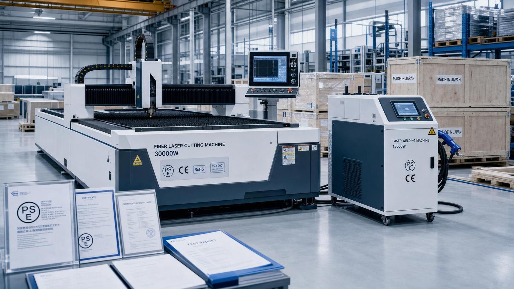 Japan Requires PSE Diamond Mark for 6kW+ Fiber Lasers