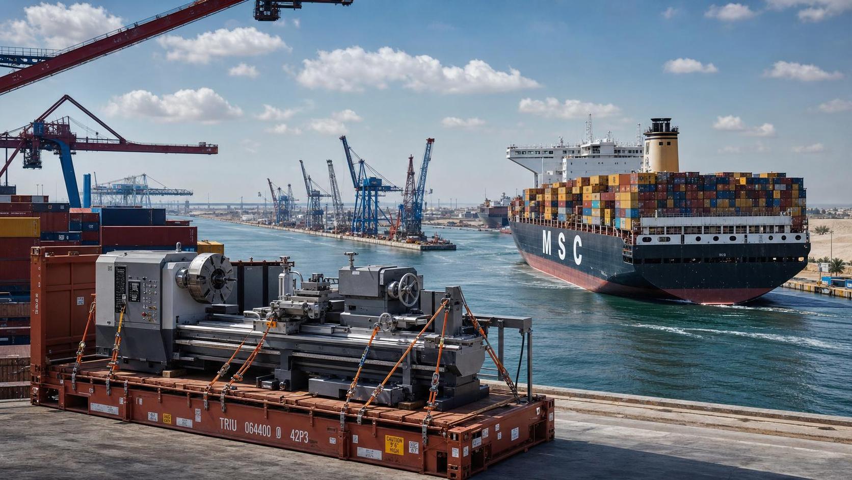 Suez Canal Toll Hike Raises Heavy Lathe Shipping Costs