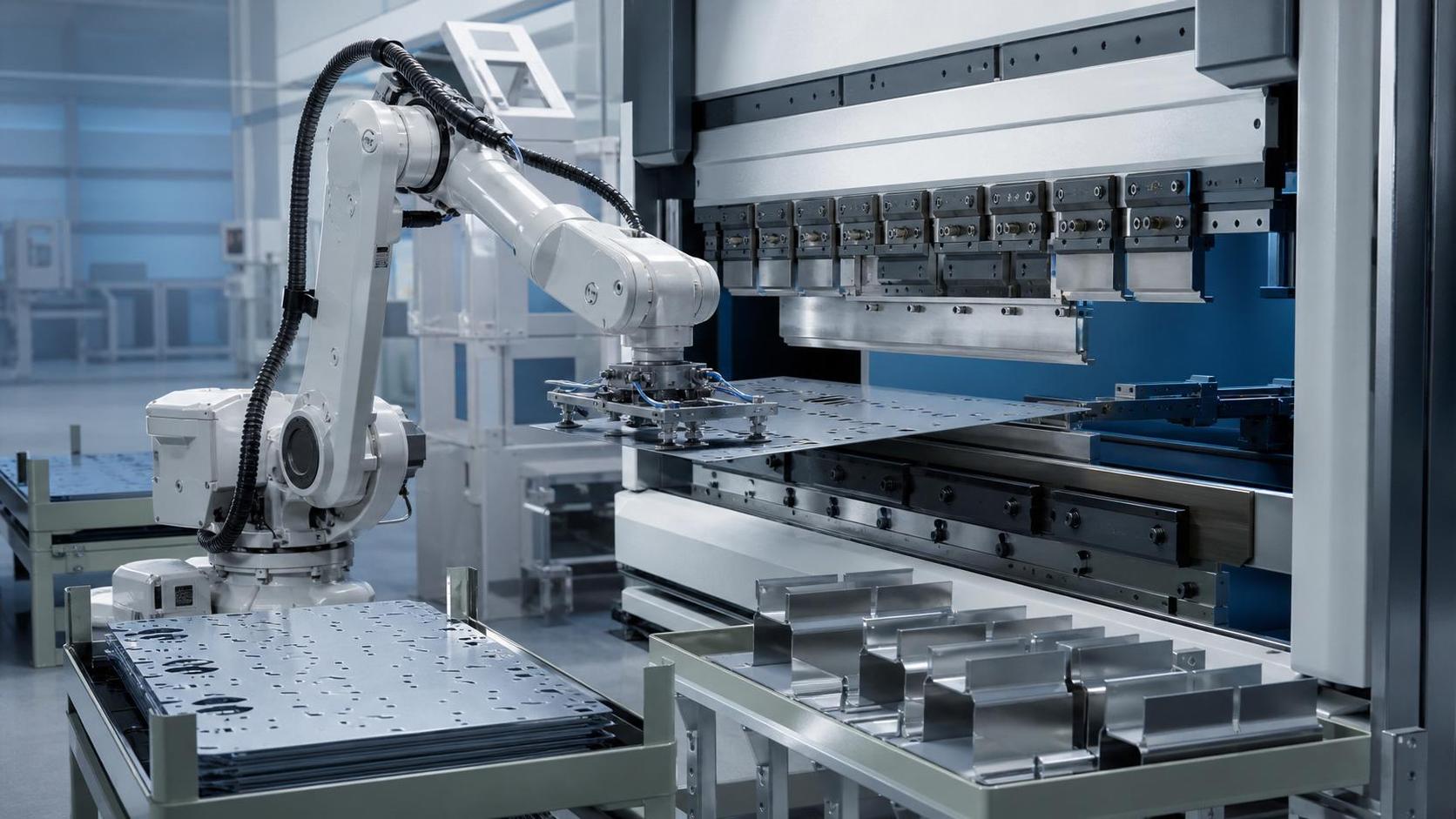 Robotic Machine Tending for Press Brakes: Which Parts, Batch Sizes, and Cell Layouts Fit Best? Robotic Machine Tending for Press Brakes: Which Parts, Batch Sizes, and Cell Layouts Fit Best?