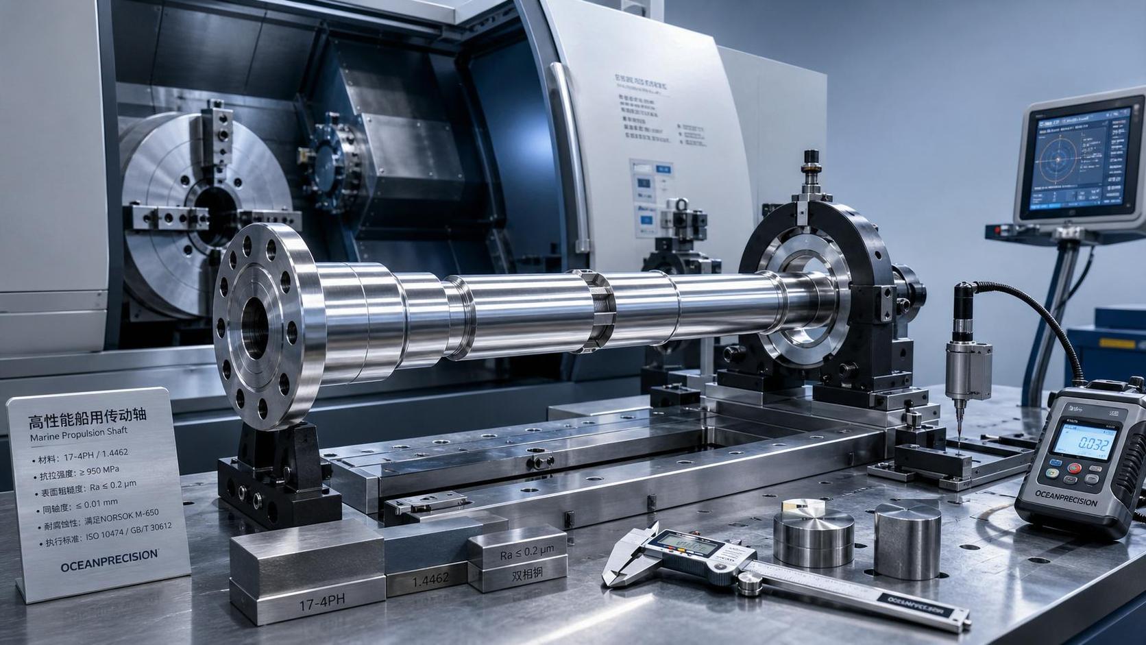 Marine Drive Shaft Machining: Key Tolerances, Materials, and Surface Finish Requirements