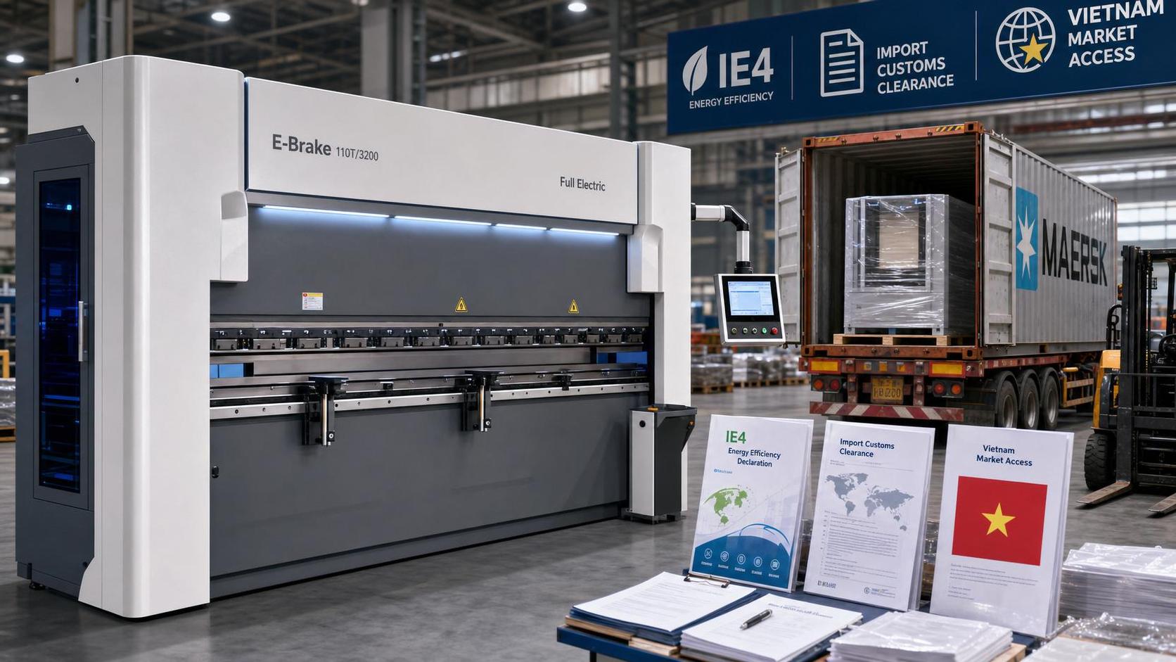 Vietnam sets IE4 filing rule for imported electric press brakes