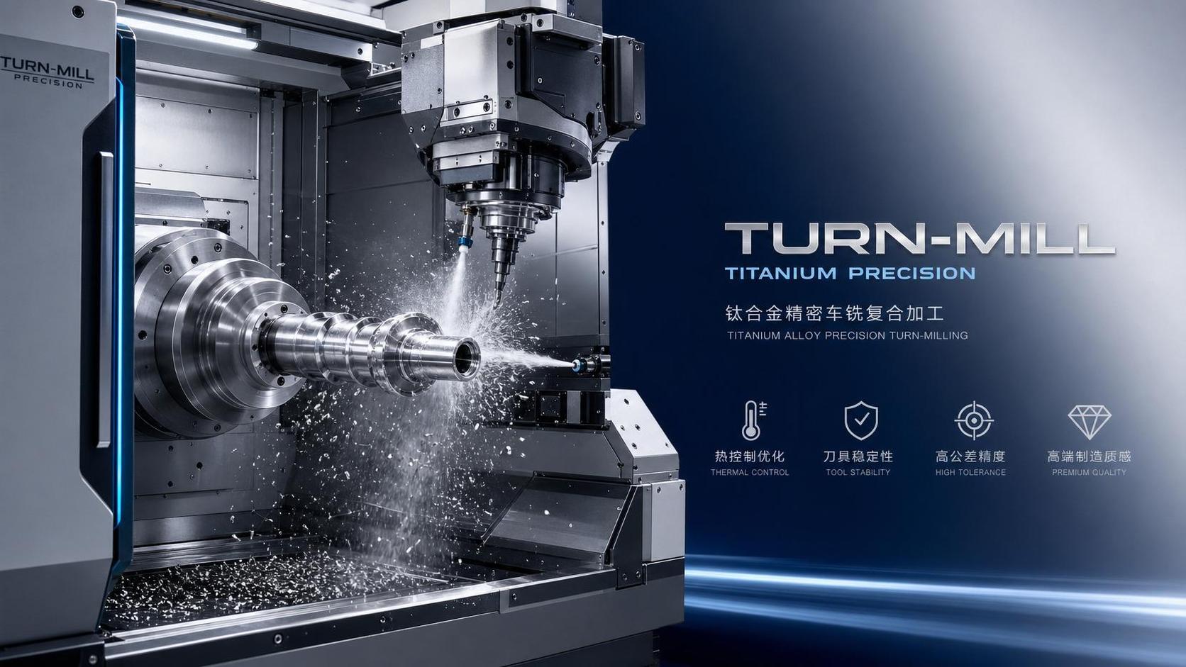 Turn-Mill Machining Titanium: Key Challenges, Tooling Choices, and Tolerance Control