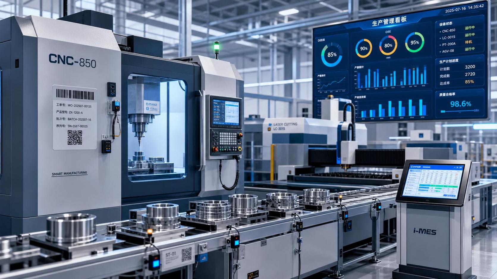 How Smart Manufacturing Solutions Improve Traceability, OEE, and Production Planning