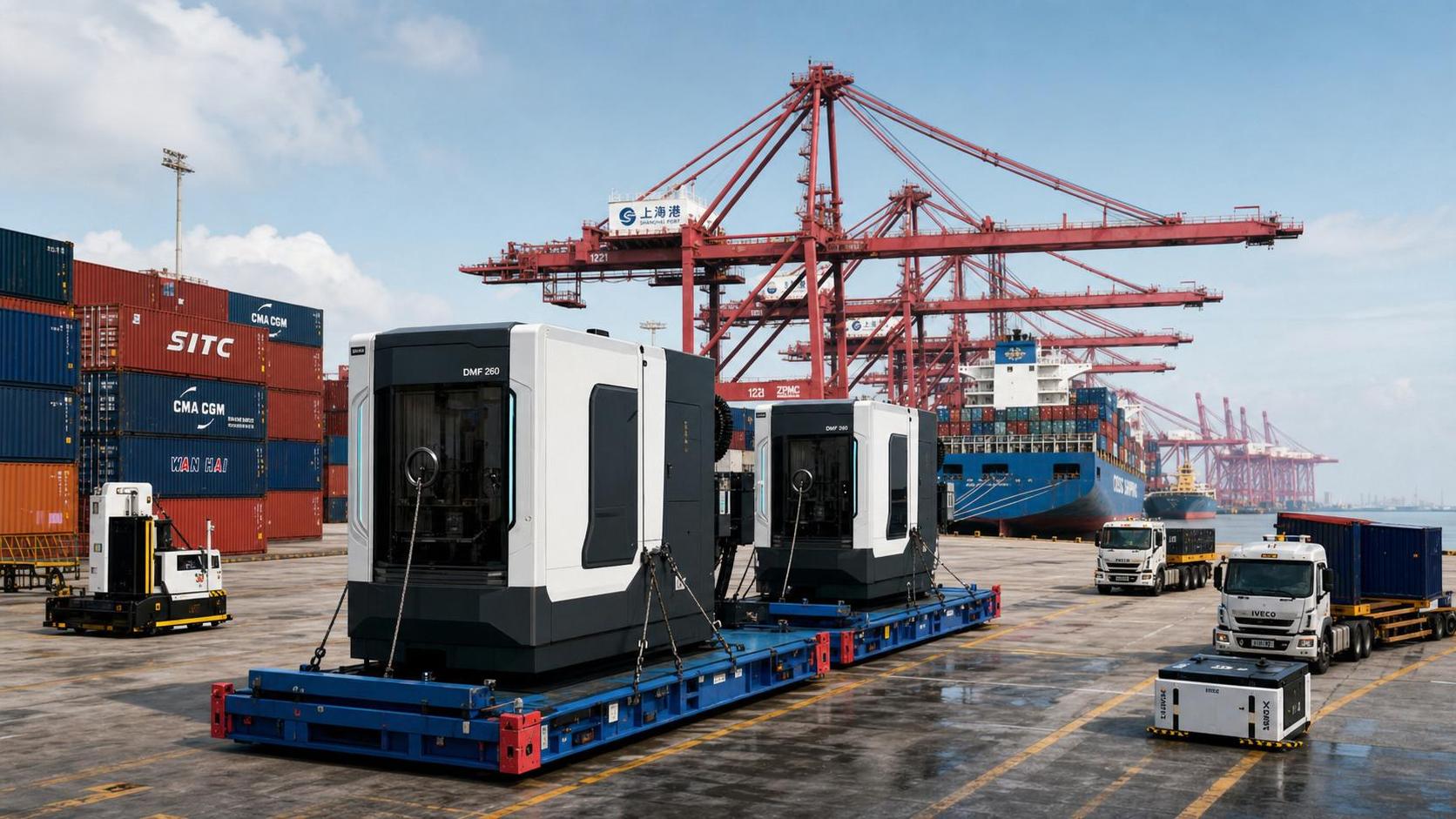 Yangshan Port Opens Precision Machine Export Fast Track