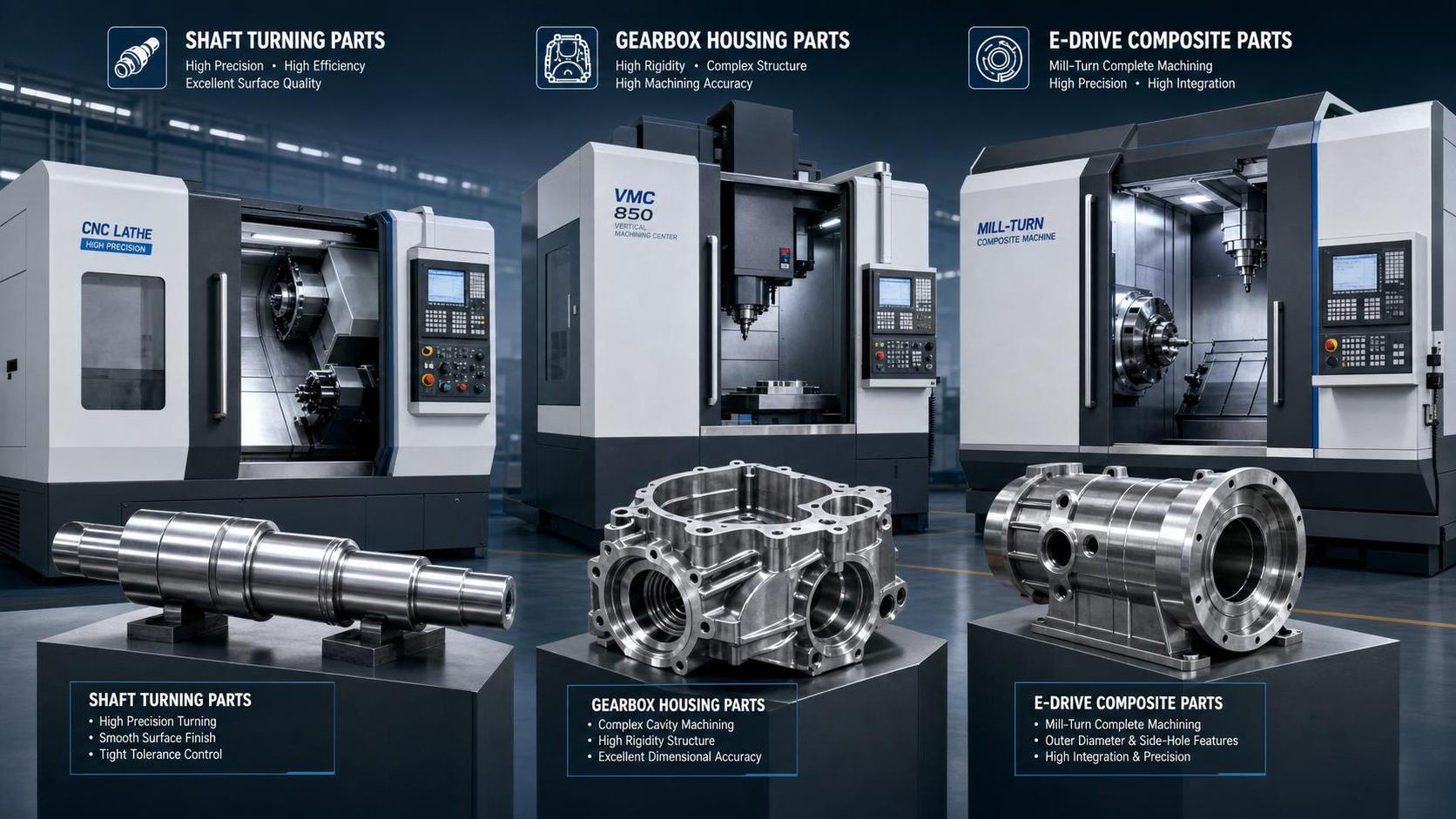 CNC Machine Tools for Automotive: Which Processes Need Turning, Milling, or Mill-Turn?