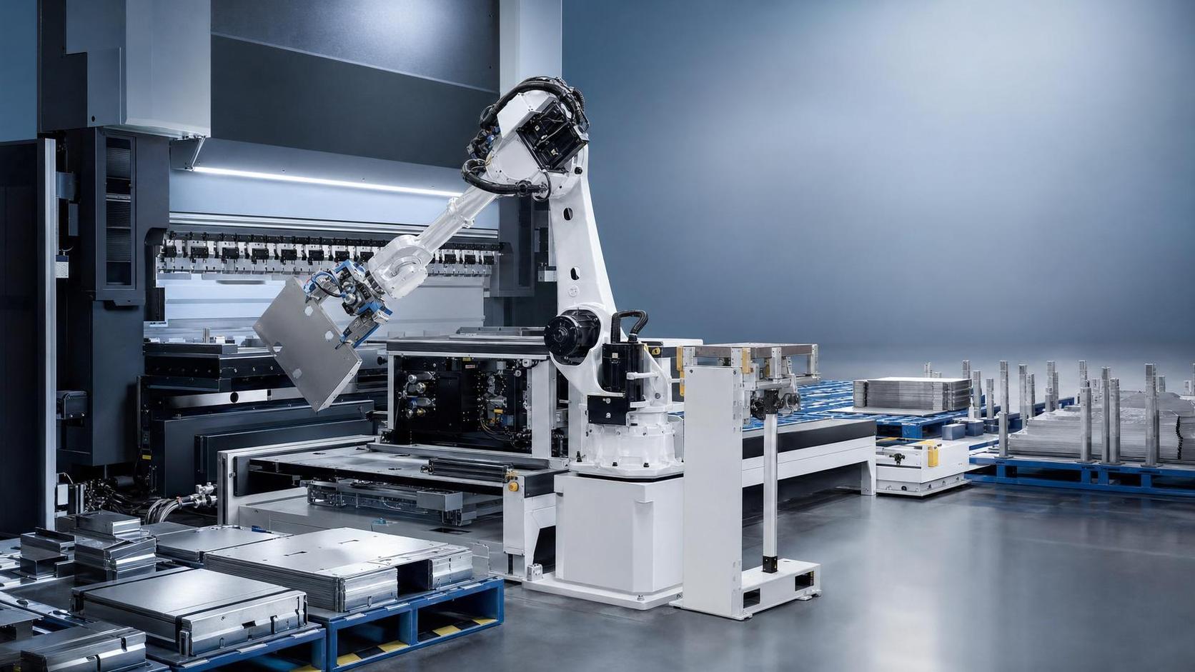 Robotic Sheet Metal Bending for High-Mix Production: Key Cell Layout and Tooling Choices Robotic Sheet Metal Bending for High-Mix Production: Key Cell Layout and Tooling Choices