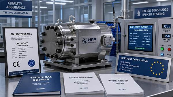 EU Rule Takes Effect: Waterjet Pumps Need EN ISO 20653:2026
