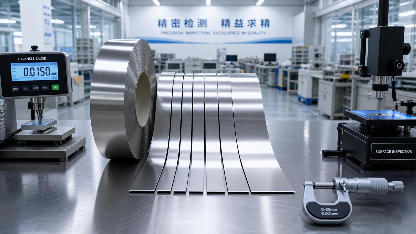 Evaluating Thickness Tolerance and Surface Finish in Nickel-based Alloy Steel Strips Evaluating Thickness Tolerance and Surface Finish in Nickel-based Alloy Steel Strips