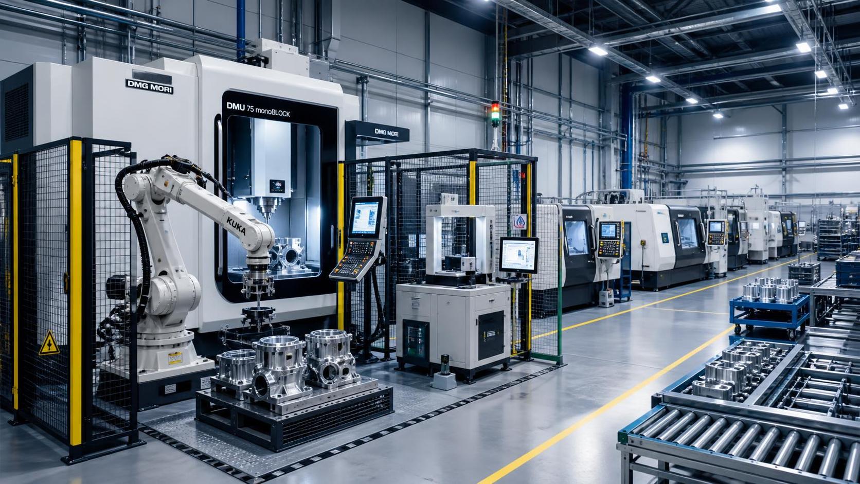 Building an Advanced Manufacturing Automation Base for Mixed CNC and Robotic Cells