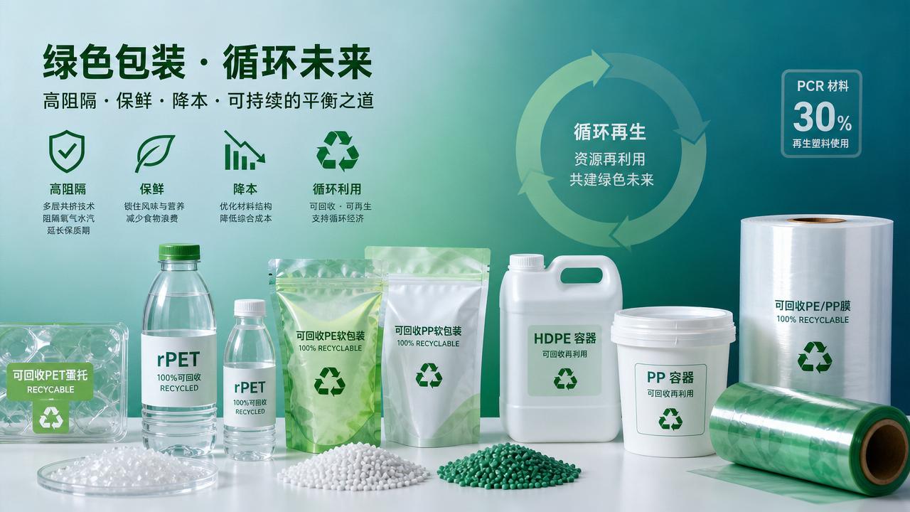 Green packaging materials that balance shelf life and cost