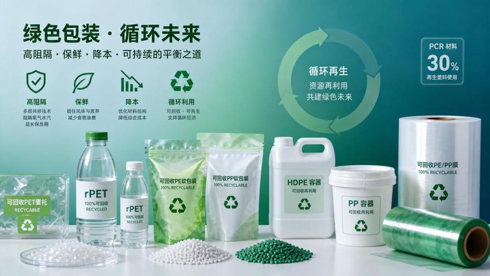 Green packaging materials that balance shelf life and cost