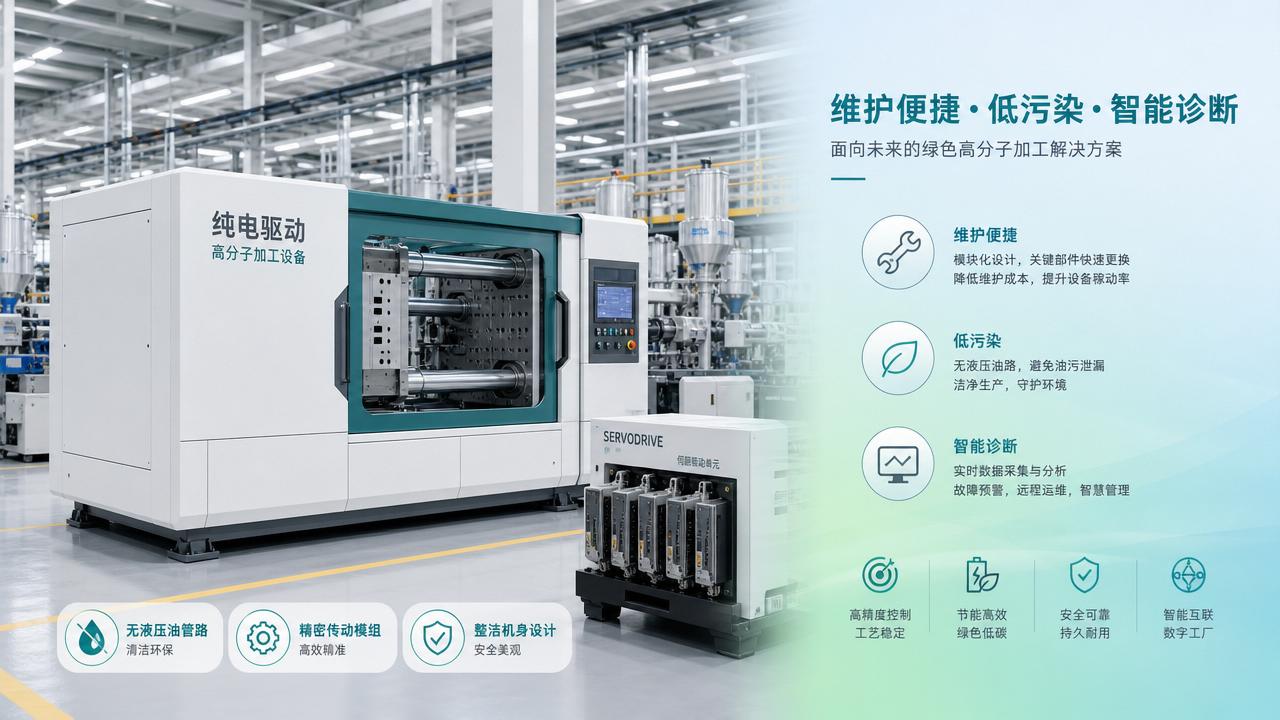 Is pure-electric polymer equipment easier to maintain