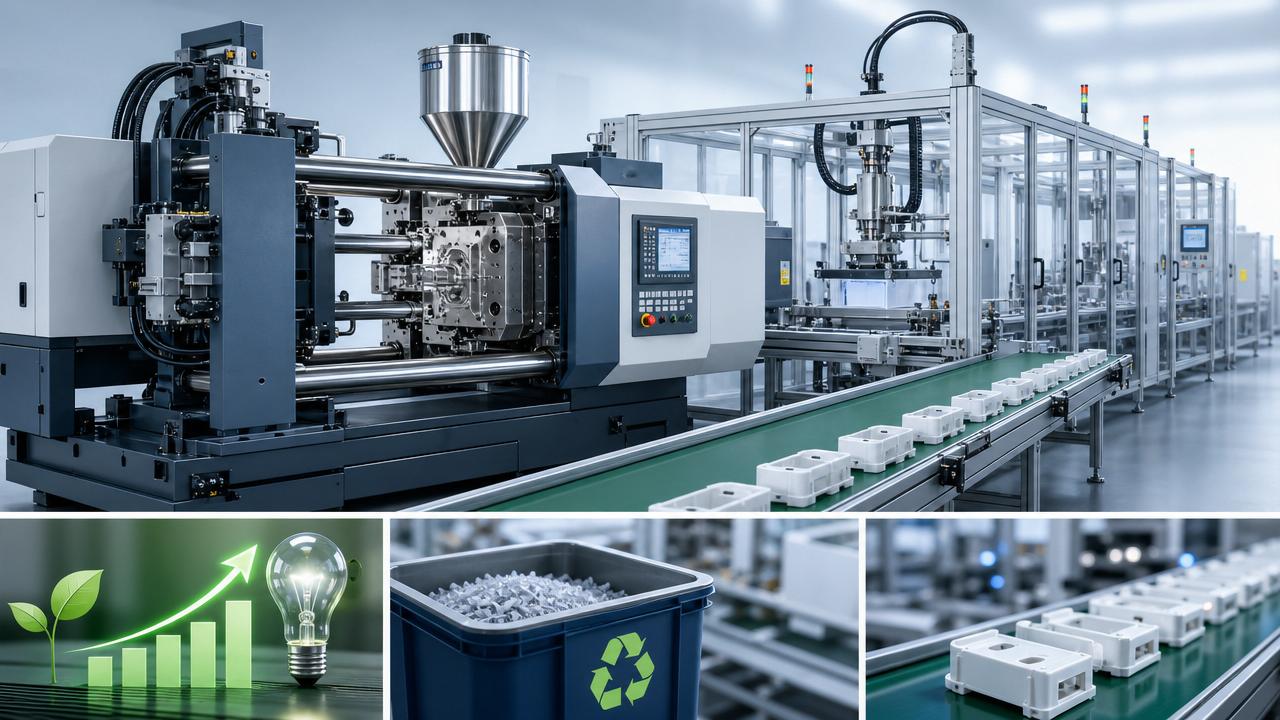What pure-electric polymer equipment saves over five years