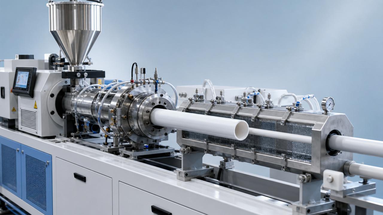 How plastic extrusion technology cuts waste in pipe lines